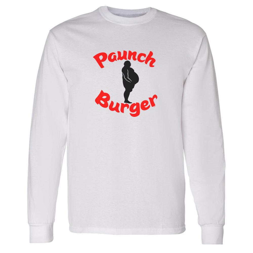 Parks and Recreation Paunch Burger Adult Long Sleeve T-Shirt