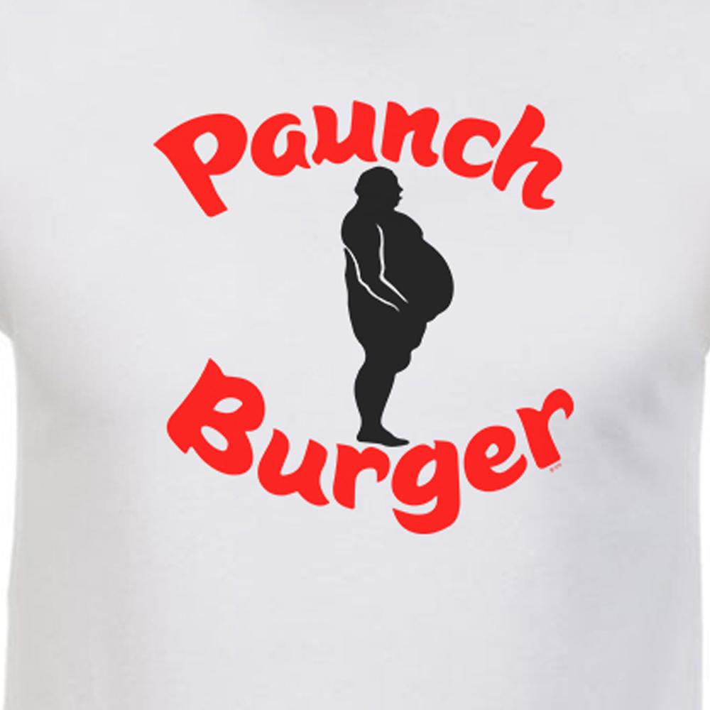 Parks and Recreation Paunch Burger Adult Short Sleeve T-Shirt