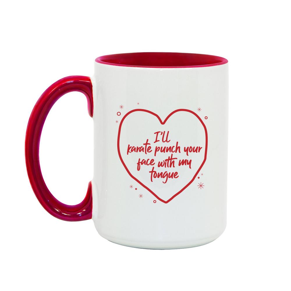 Parks and Recreation Karate Punch Two-Tone Mug