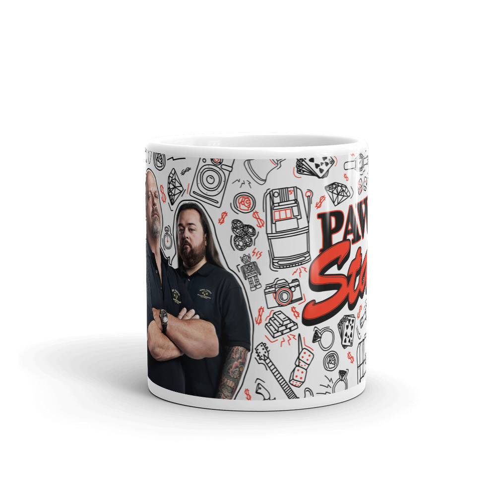 Pawn Stars Doodles White Mug