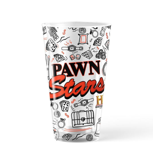 Pawn Stars Doodles 17 oz Pint Glass-0