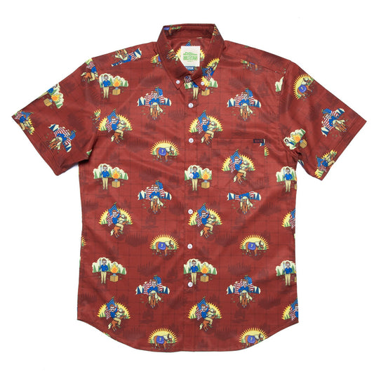 Parks and Recreation Ron Loves Li'l Sebastian Button Down Shirt-0