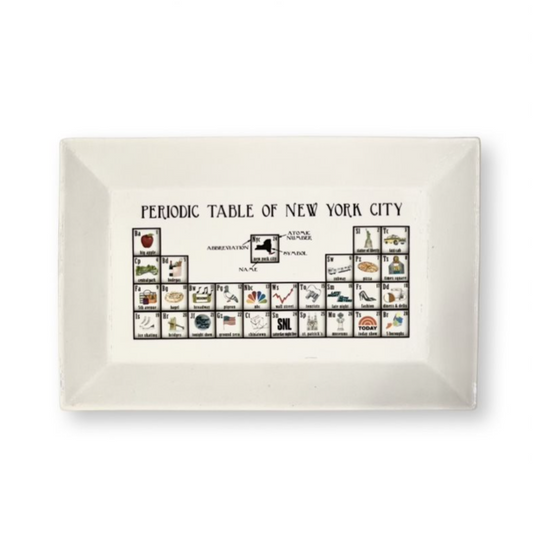 NBC Periodic Table Plate of NYC-0