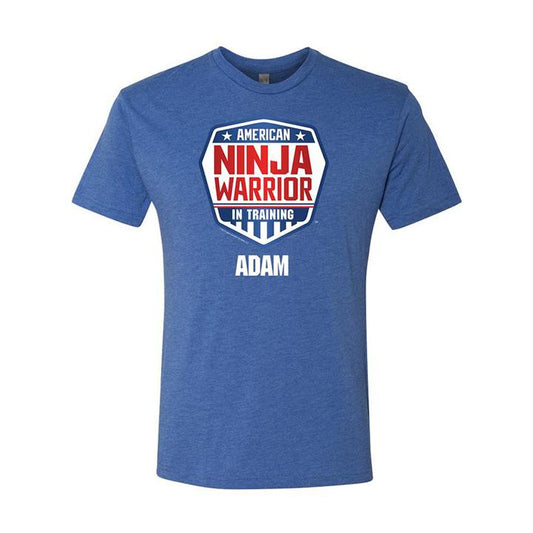 Personalized American Ninja Warrior In Training Men's Tri-Blend Short Sleeve T-Shirt