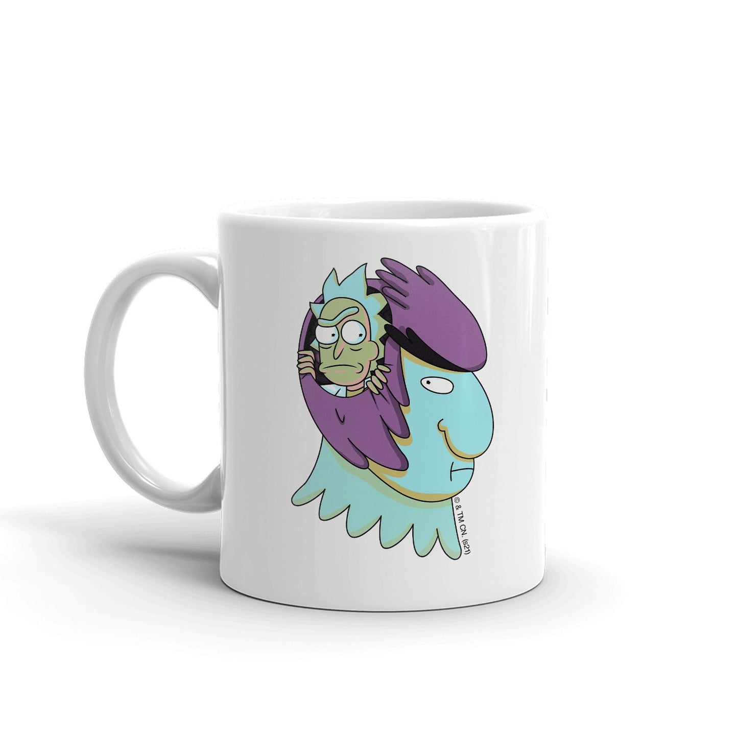 Rick and Morty Birdperson and Rick White Mug