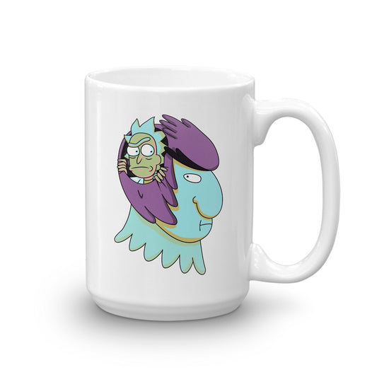 Rick and Morty Birdperson and Rick White Mug-3