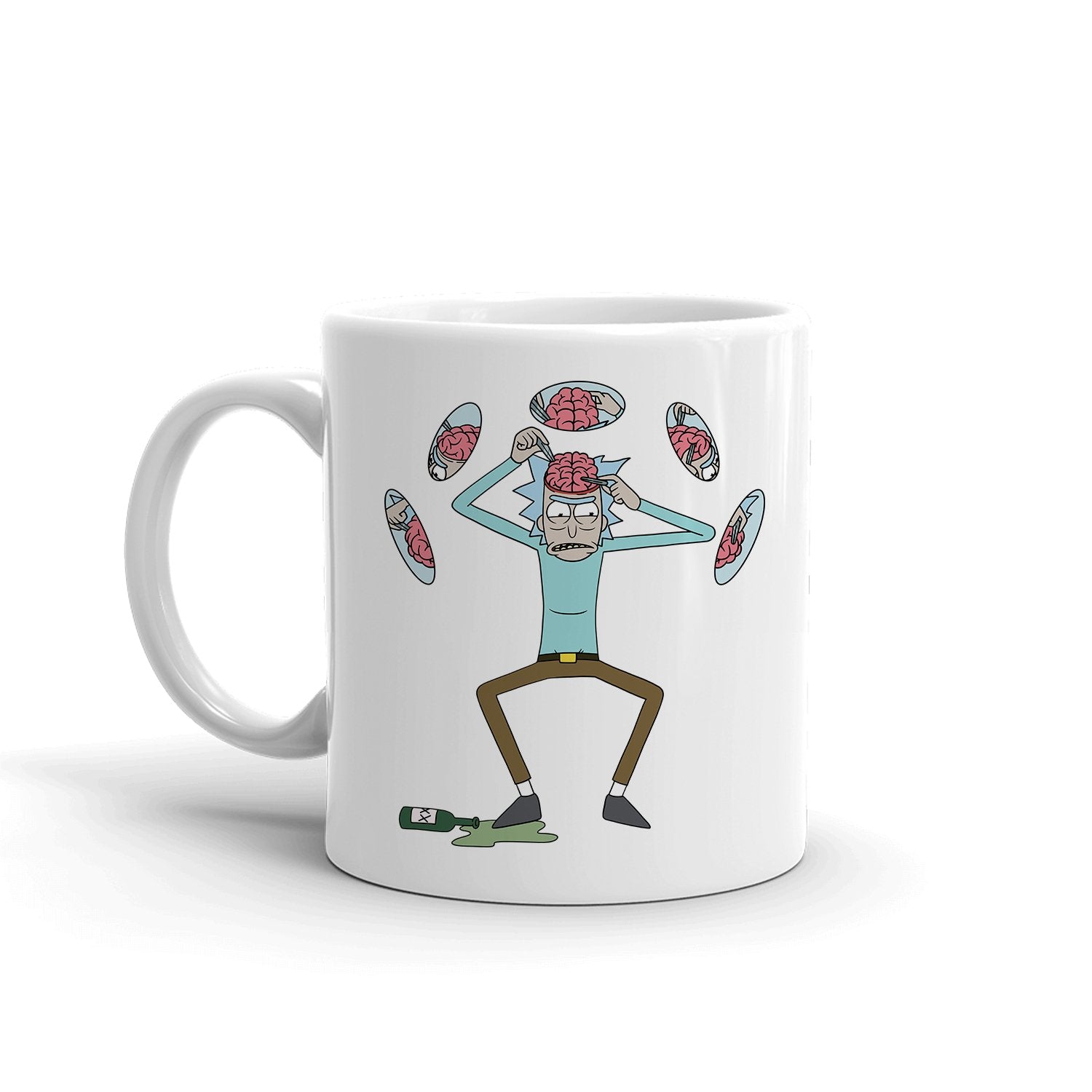 Rick and Morty Brain Tweezer Season 5 Episode 2 Black Mug