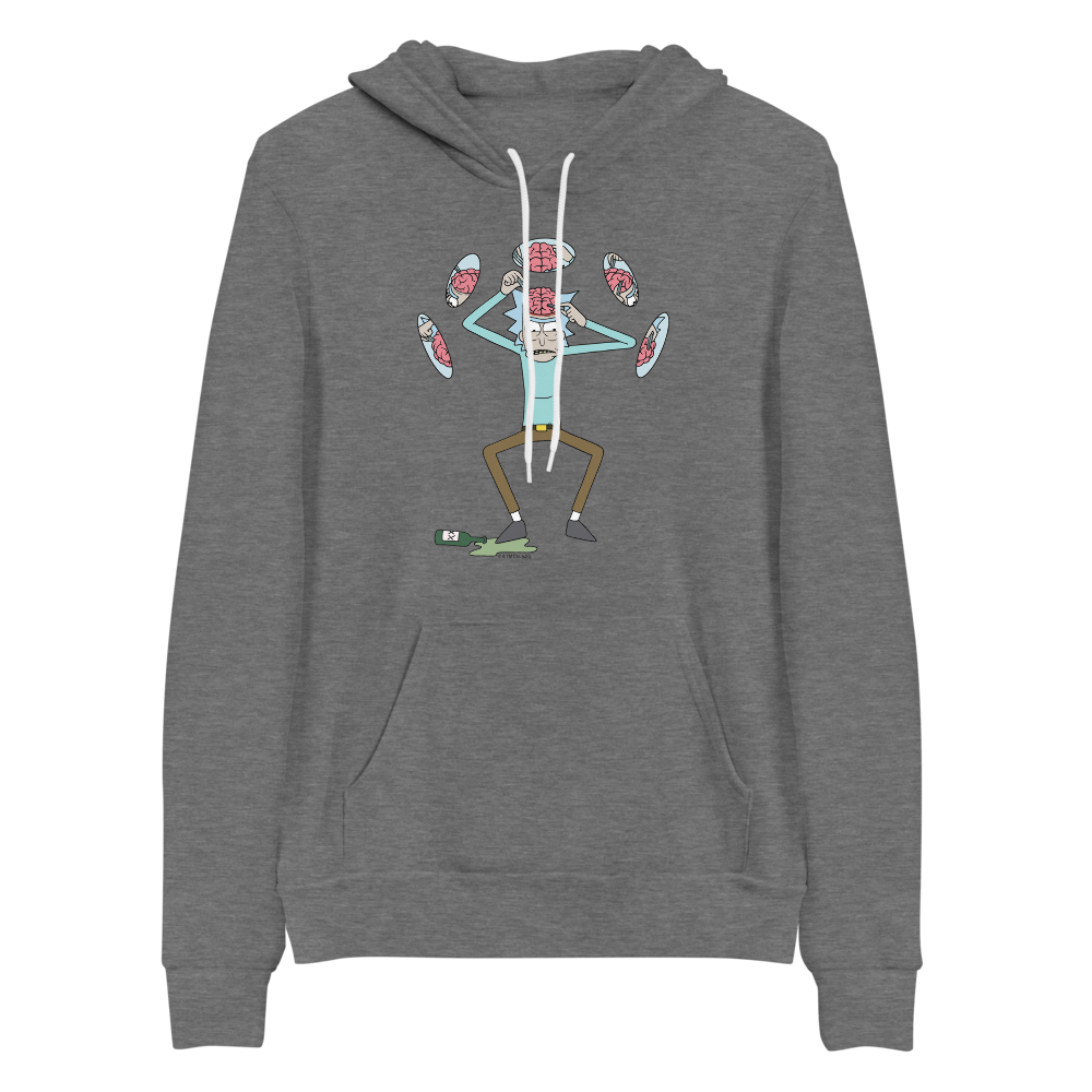 Rick and Morty Brain Tweezer Season 5 Episode 2 Adult Fleece Hooded Sweatshirt