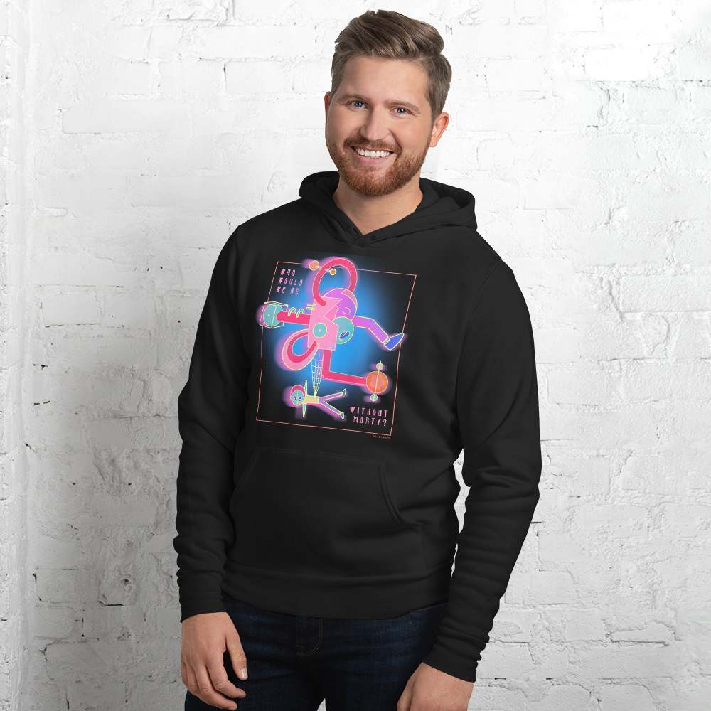 Rick and Morty Cubist Morty Season 5 Episode 1 Adult Fleece Hooded Sweatshirt