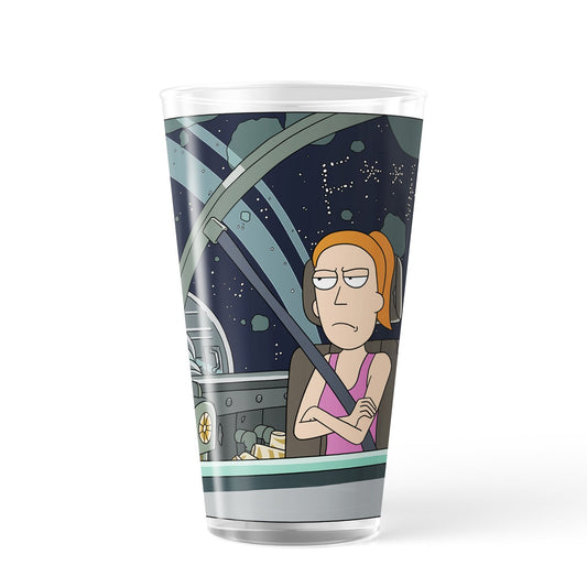 Rick and Morty F**k Love 17 oz Pint Glass-1