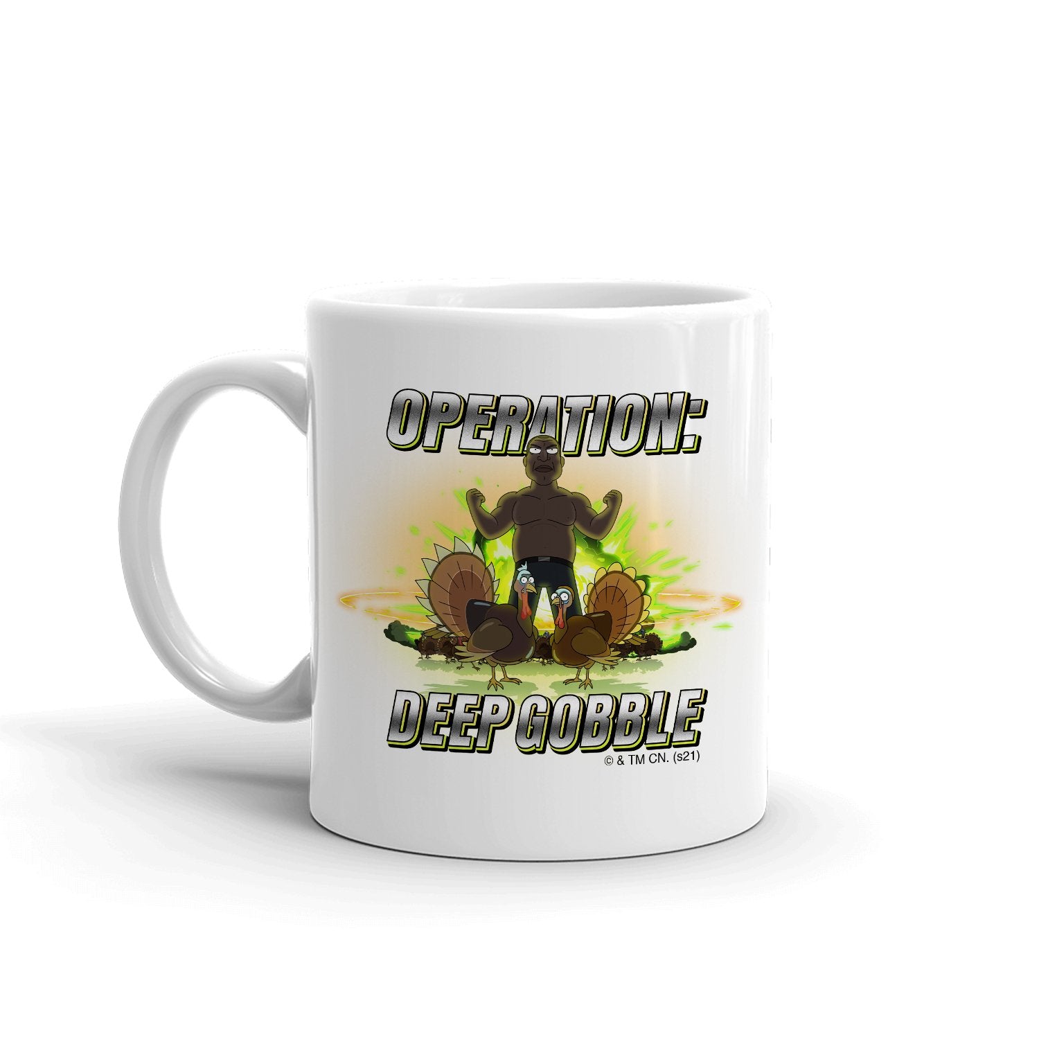 Rick and Morty Operation Deep Gobble White Mug