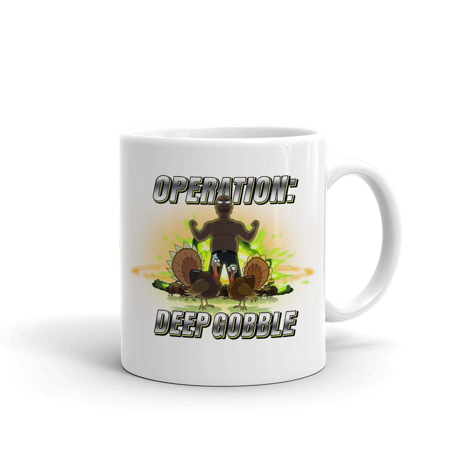 Rick and Morty Operation Deep Gobble White Mug