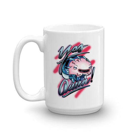 Rick and Morty Yas Queen White Mug-3