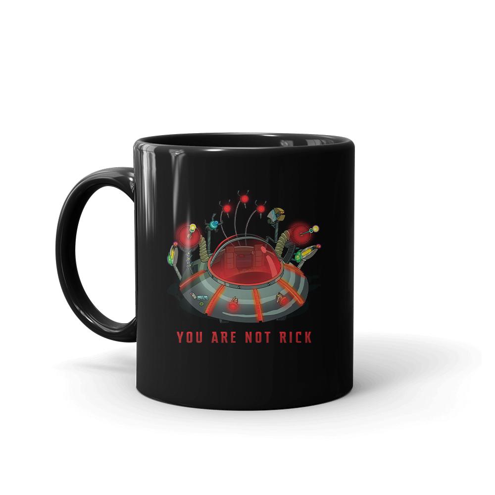 Rick and Morty You Are Not Rick Black Mug