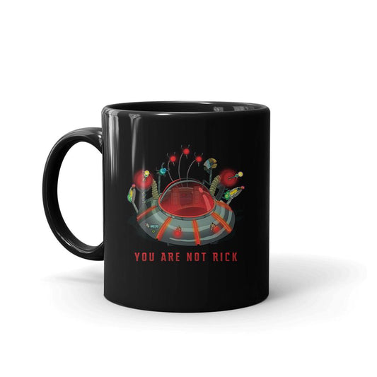 Rick and Morty You Are Not Rick Black Mug-4