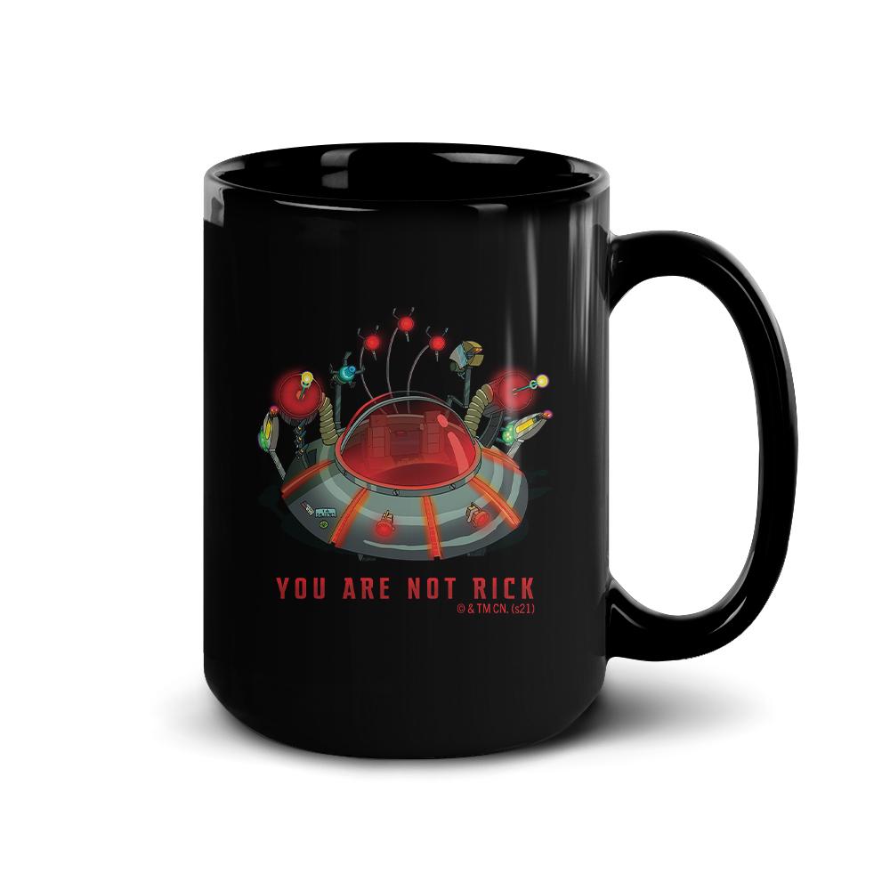 Rick and Morty You Are Not Rick Black Mug