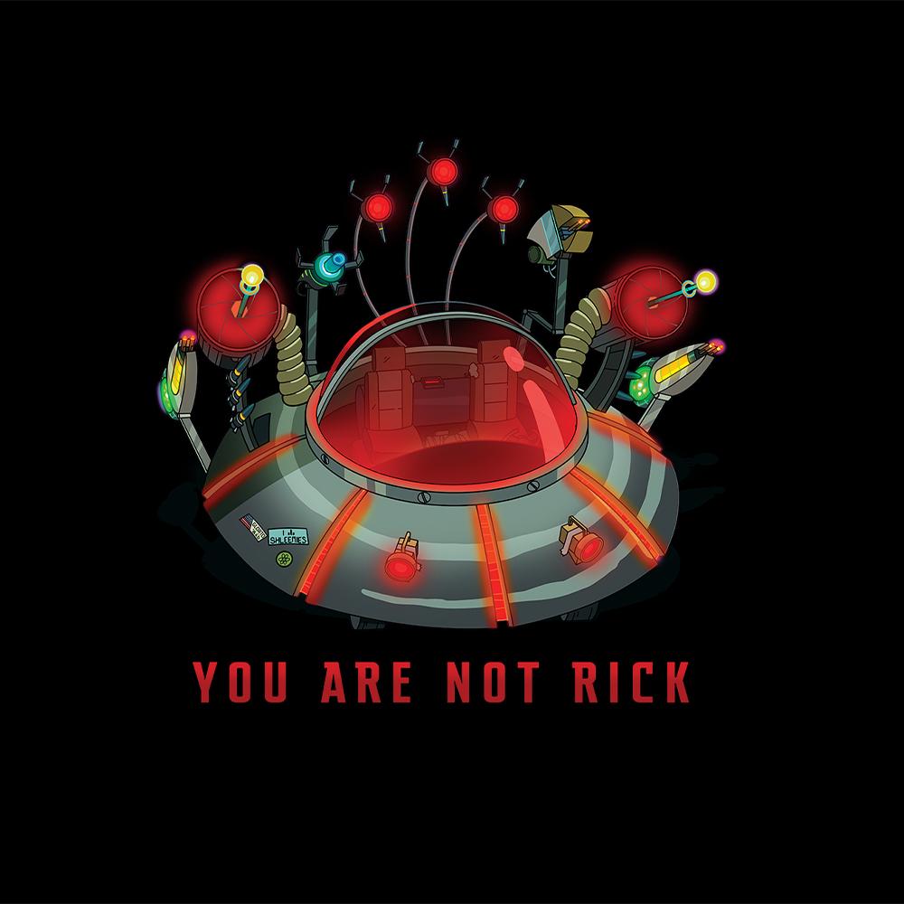 Rick and Morty You Are Not Rick Black Mug