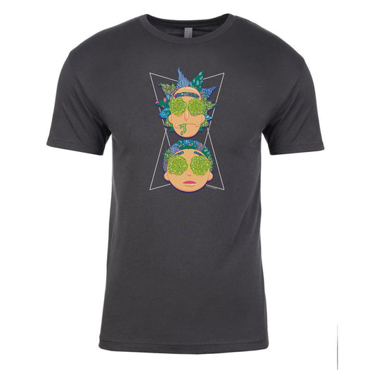 Rick and Morty Character Heads Adult Short Sleeve T-Shirt-3