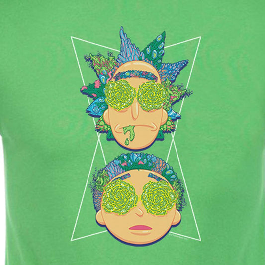 Rick and Morty Character Heads Adult Short Sleeve T-Shirt-1