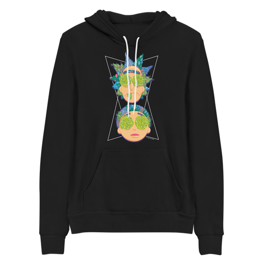 Rick and Morty Character Heads Adult Fleece Hooded Sweatshirt-0