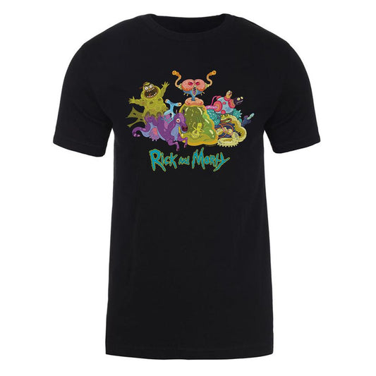 Rick and Morty Character Illustration Adult Short Sleeve T-Shirt-0