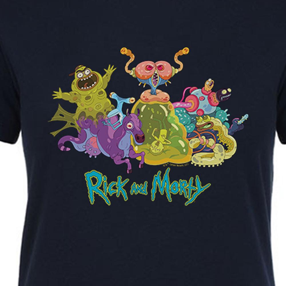 Rick and Morty Character Illustration Adult Short Sleeve T-Shirt