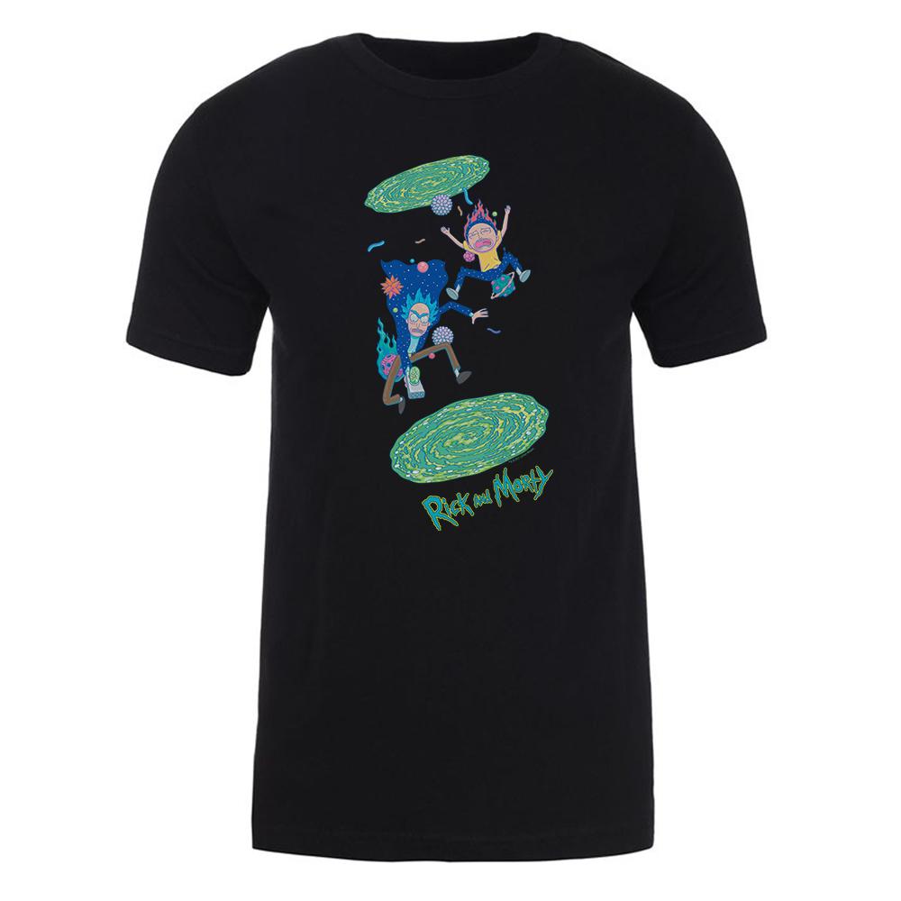 Rick and Morty Portal Jump Adult Short Sleeve T-Shirt