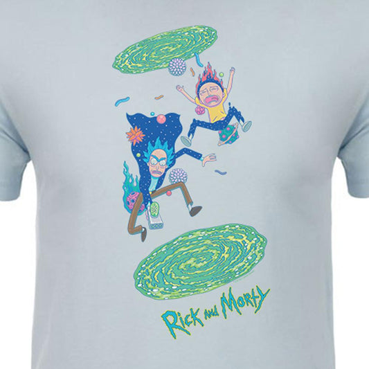 Rick and Morty Portal Jump Adult Short Sleeve T-Shirt-1