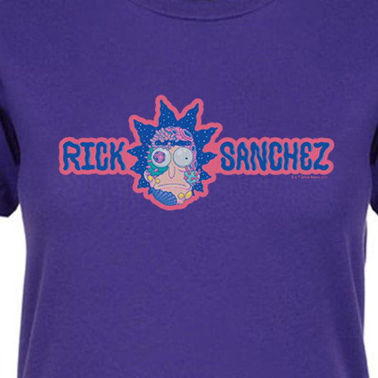 Rick and Morty Rick Sanchez Left Chest Women's Short Sleeve T-Shirt-1