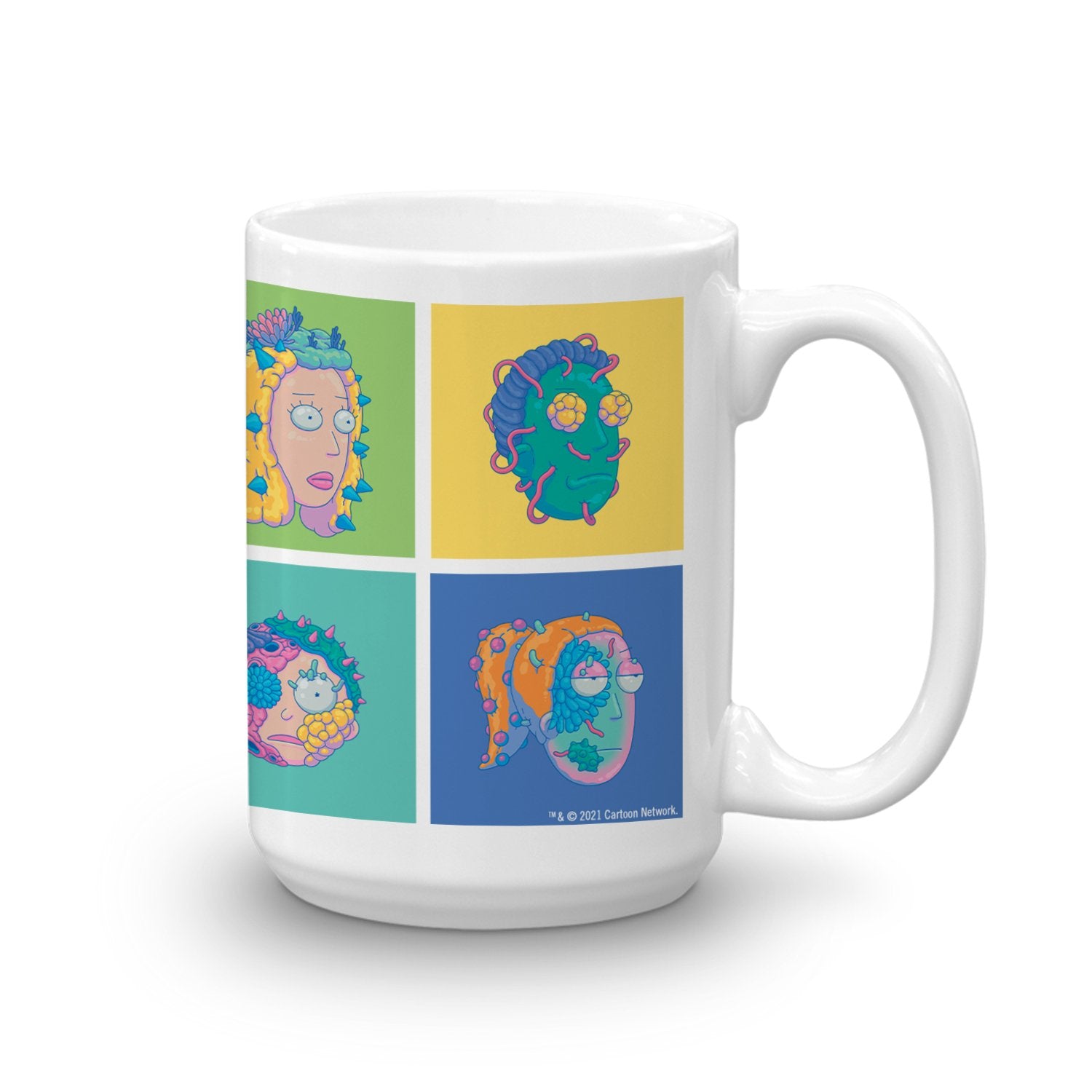 Rick and Morty Smith Family White Mug