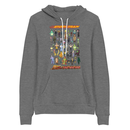 Rick and Morty Story Train Adult Fleece Hooded Sweatshirt-3