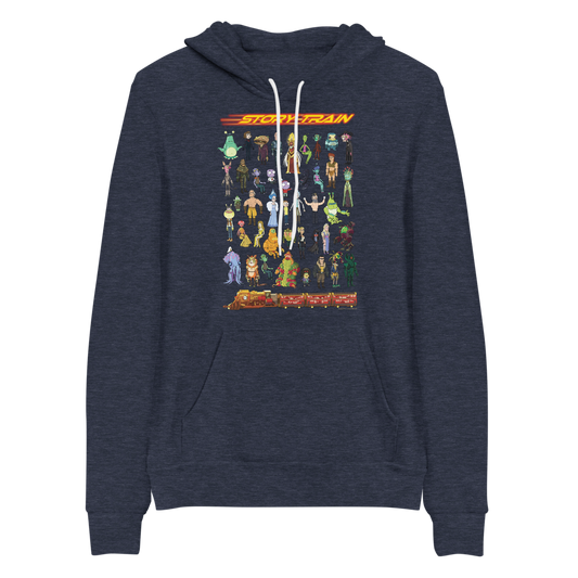 Rick and Morty Story Train Adult Fleece Hooded Sweatshirt-4