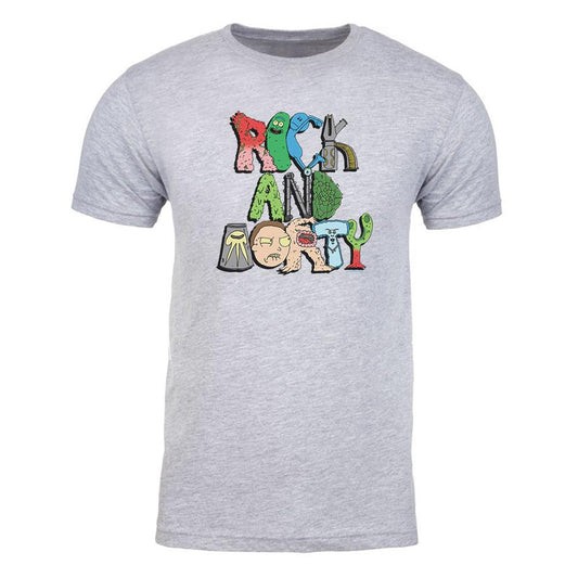 Rick and Morty Word Art Adult Short Sleeve T-Shirt-4