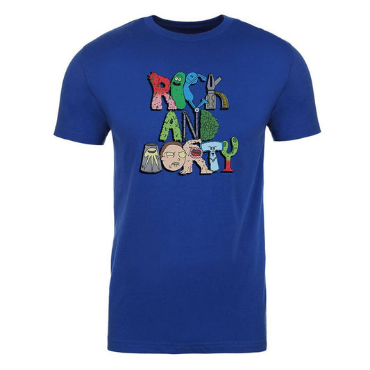 Rick and Morty Word Art Adult Short Sleeve T-Shirt-5