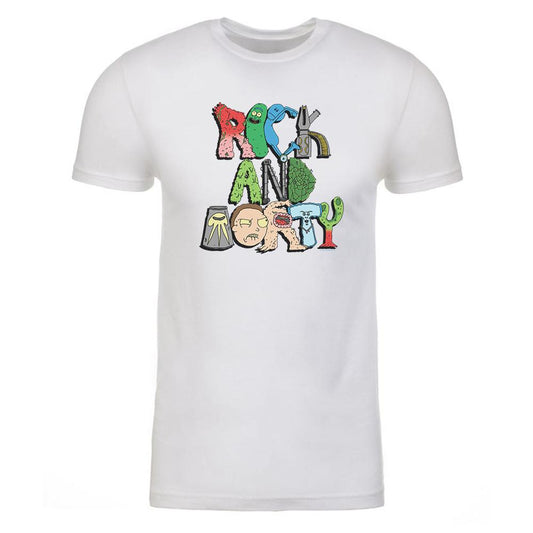 Rick and Morty Word Art Adult Short Sleeve T-Shirt-2