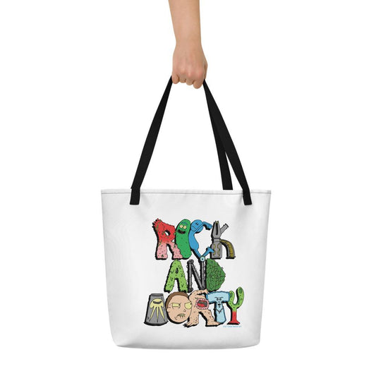 Rick and Morty Word Art Premium Tote Bag-3