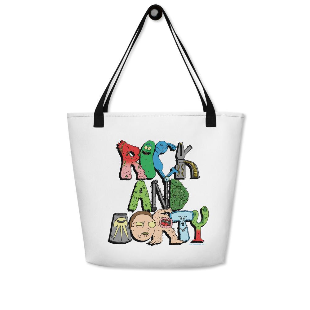 Rick and Morty Word Art Premium Tote Bag