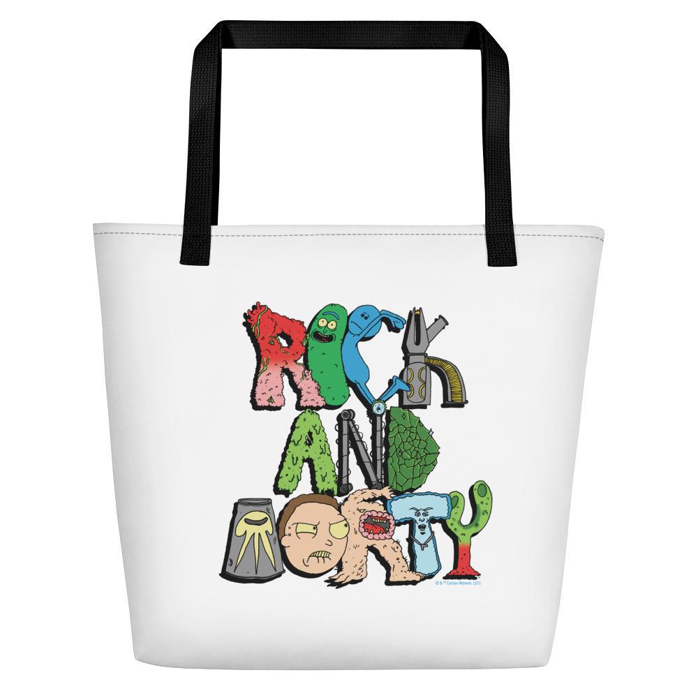 Rick and Morty Word Art Premium Tote Bag