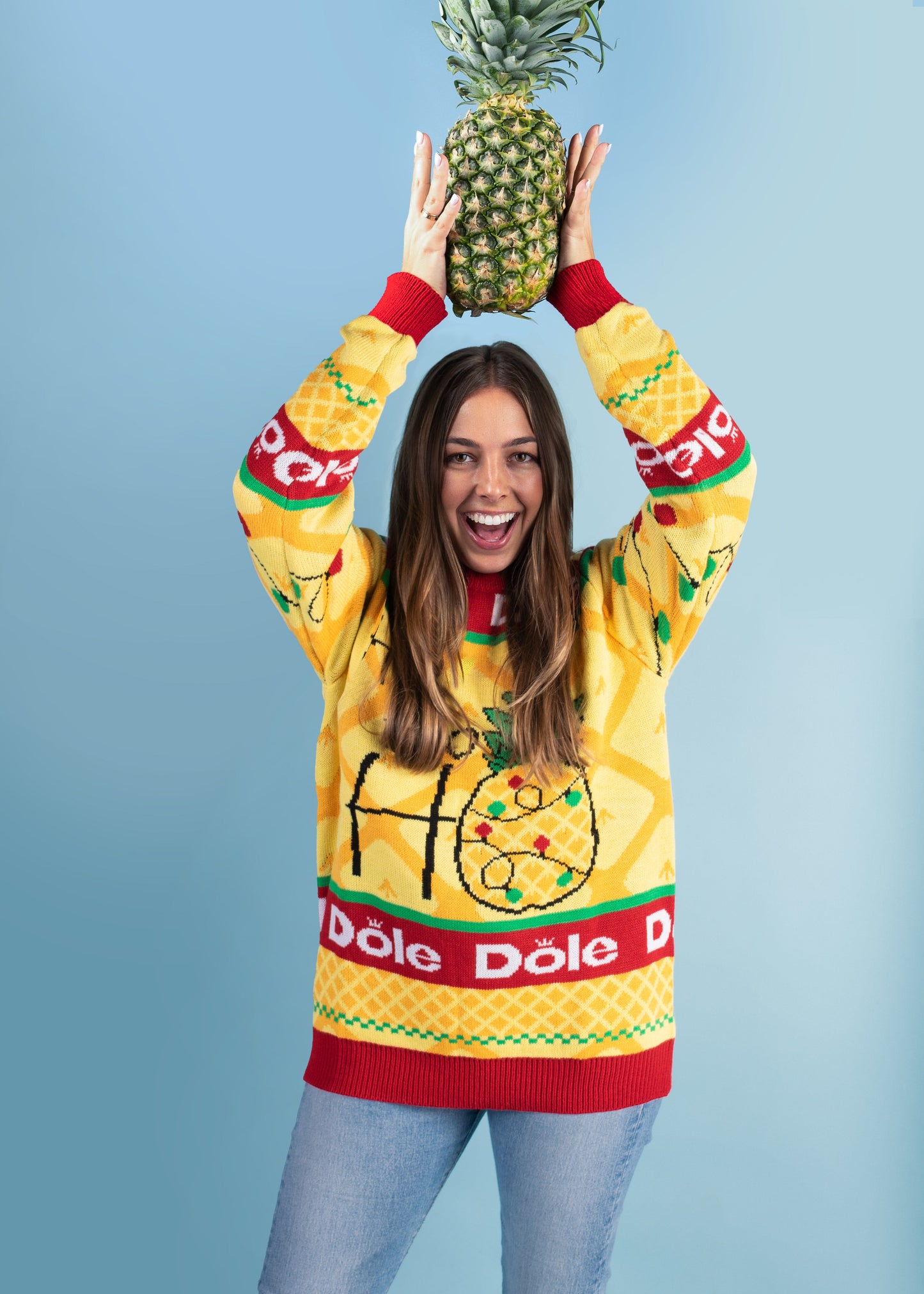 Dole Pineapple Holiday Sweater