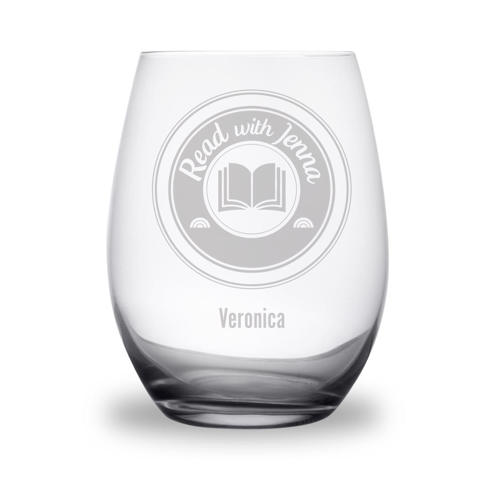 TODAY Read with Jenna Personalized Stemless Wine Glass