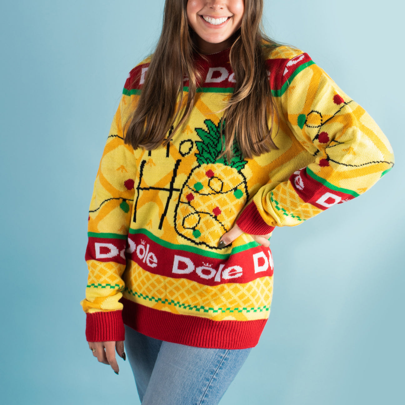 Dole Pineapple Holiday Sweater