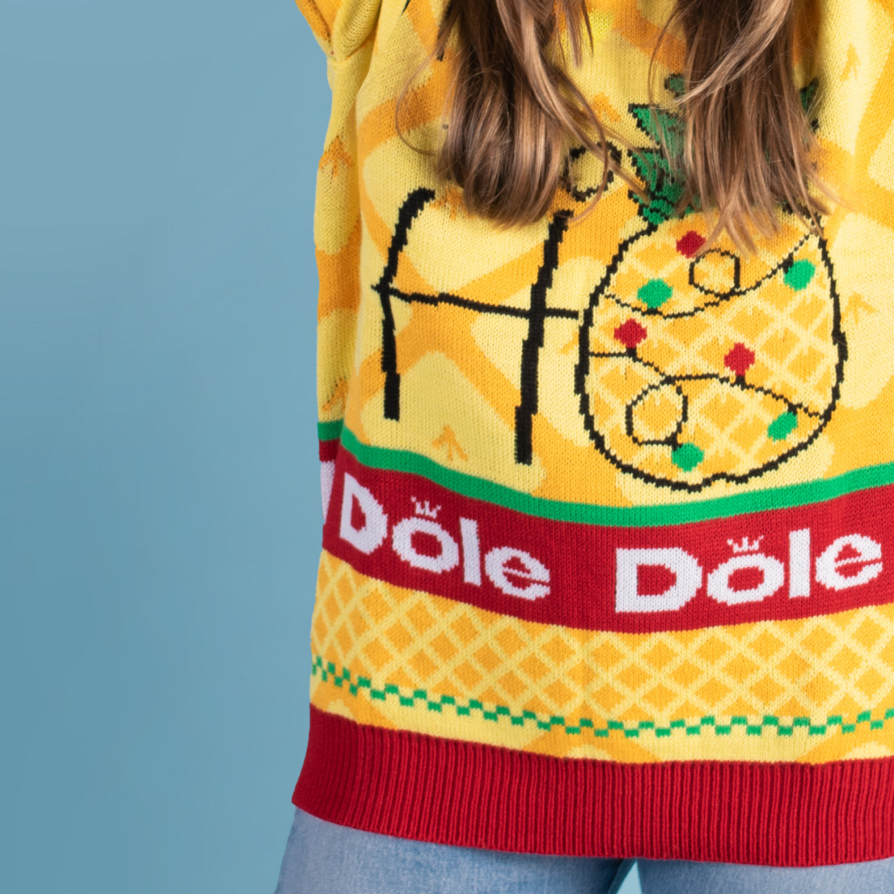 Dole Pineapple Holiday Sweater