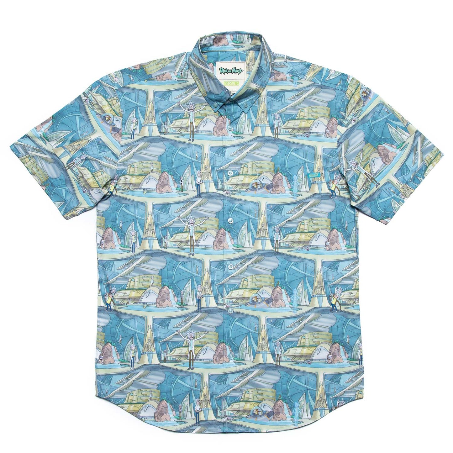 Rick and Morty Citadel of Ricks Button Down Shirt