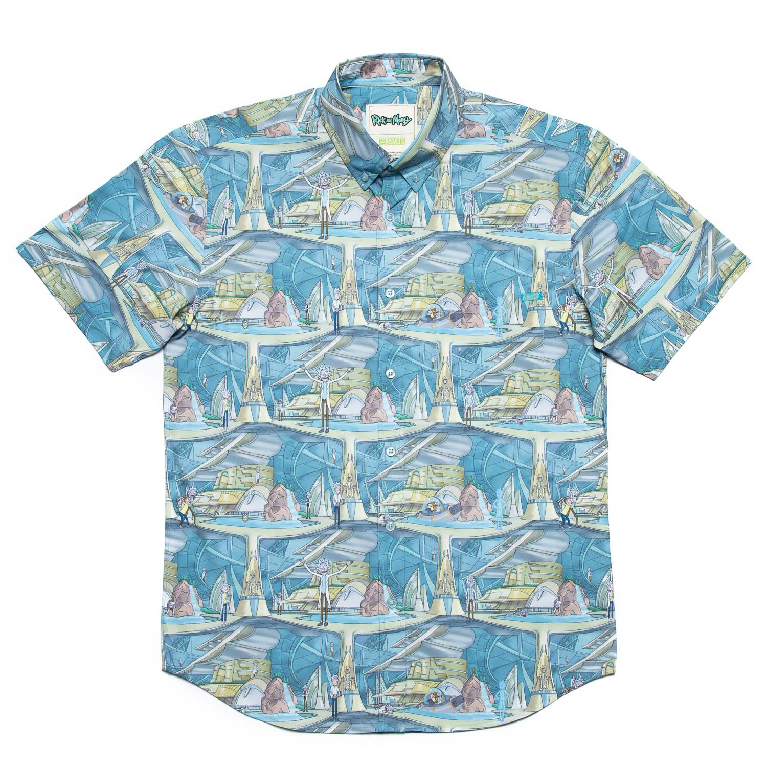 Rick and Morty Citadel of Ricks Button Down Shirt