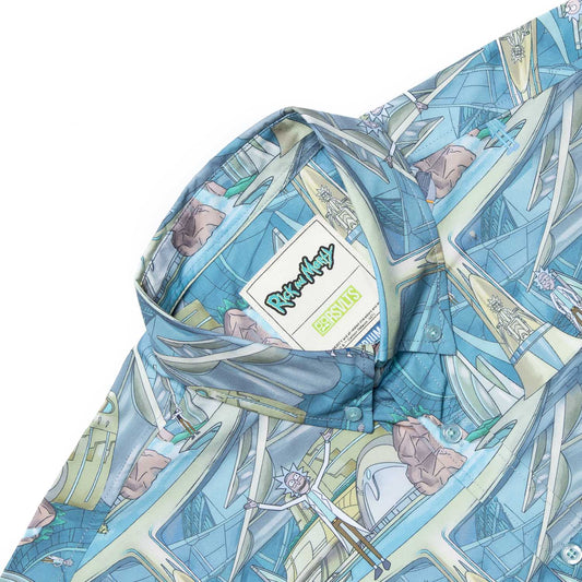 Rick and Morty Citadel of Ricks Button Down Shirt-3