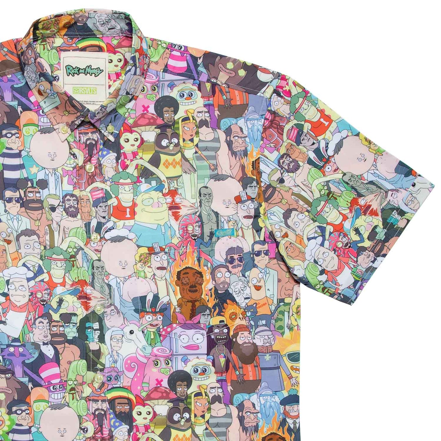 Rick and Morty Interdimensional Mashup Button Down Shirt