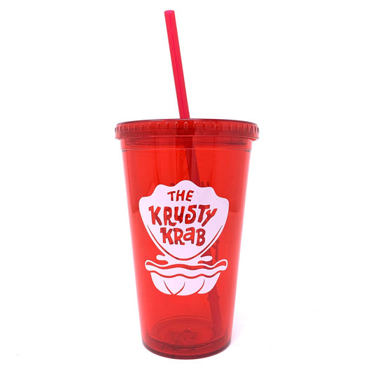 The Krusty Krab 16 oz Tumbler with Straw - SpongeBob SquarePants Official Shop