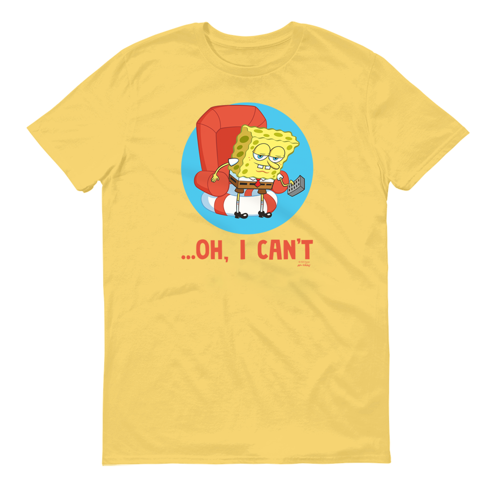 SpongeBob SquarePants Oh, I Can't Meme Adult Short Sleeve T-Shirt