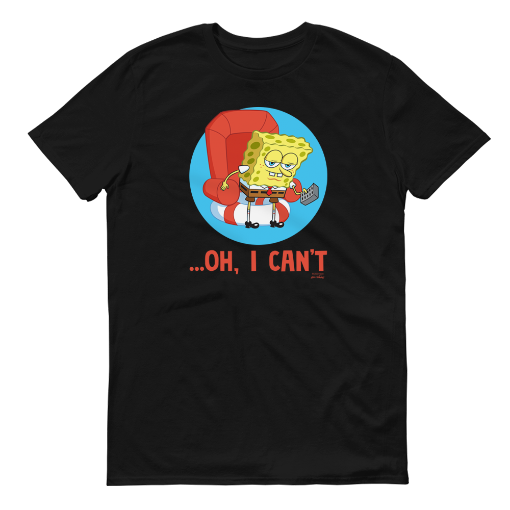 SpongeBob SquarePants Oh, I Can't Meme Adult Short Sleeve T-Shirt