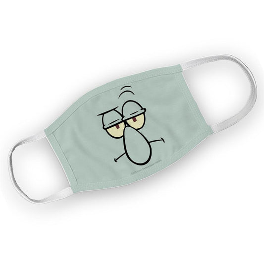 SpongeBob SquarePants Squidward Big Face Washable Face Mask